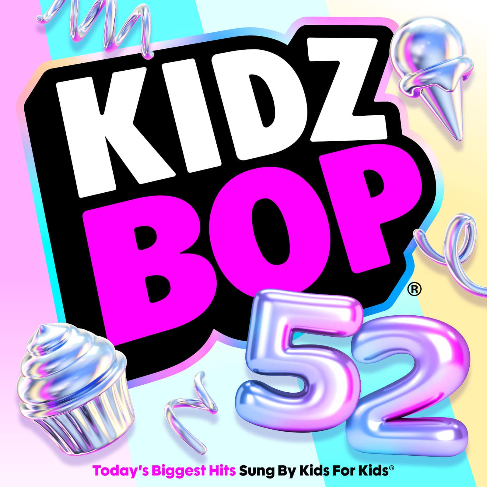 Album cover for “KIDZ BOP 52”