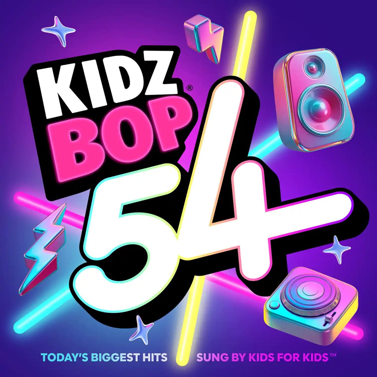 Album cover for “KIDZ BOP 54”